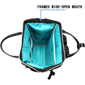 KROSER Laptop Backpack 15.6 Inch Stylish Backpack Doctor Bag Water Repellent College Casual Daypack with USB Port Travel Business Work Bag for Men/Women-Black