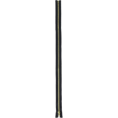Coats Thread & Zippers F2522-BLK Heavyweight Brass Separating Metal Zipper, 22", Black