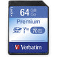 Verbatim 96171 4GB Premium SDHC Memory Card, UHS-I U1 Class 10, Blue