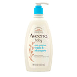 Buy now Aveeno Baby Daily Moisture Gentle Body Wash & Shampoo with Oat Extract, 2-in-1 Baby Bath Wash & Hair Shampoo, Tear- & Paraben-Free for Hair & Sensitive Skin, Lightly Scented, 18 fl. oz at indiglob india