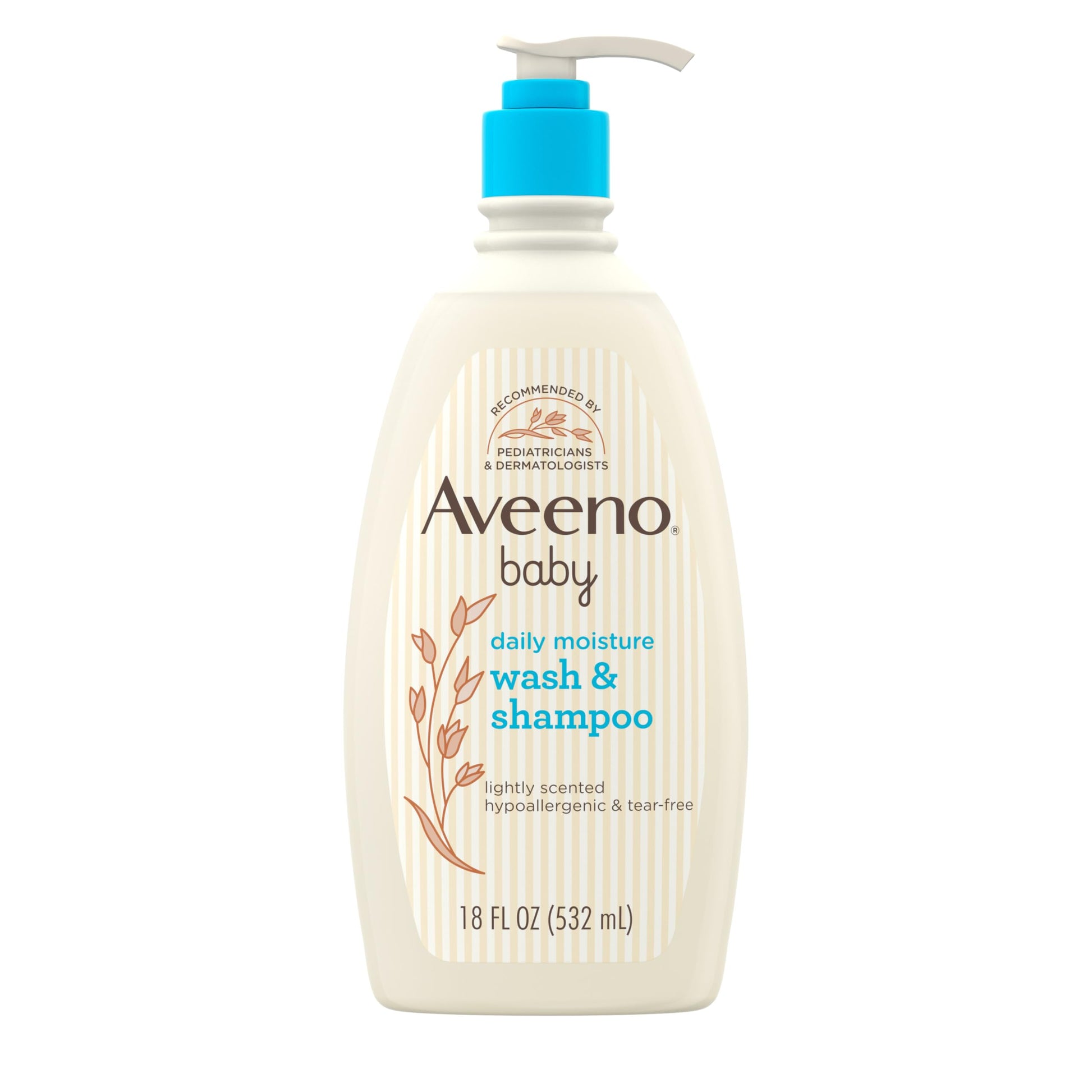 Buy now Aveeno Baby Daily Moisture Gentle Body Wash & Shampoo with Oat Extract, 2-in-1 Baby Bath Wash & Hair Shampoo, Tear- & Paraben-Free for Hair & Sensitive Skin, Lightly Scented, 18 fl. oz at indiglob india