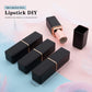 Allwon 10Pcs Black Empty Lipstick Tubes DIY Lip Balm Container (Square Tube)
