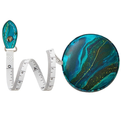 Buy now Sewing Tape Measure, Medical Body Cloth Tailor Craft Dieting Measuring Tape, 60 Inch/1.5M Dual Sided Retractable Ruler with Push Button Round Teal Ocean 1 pack at indiglob india