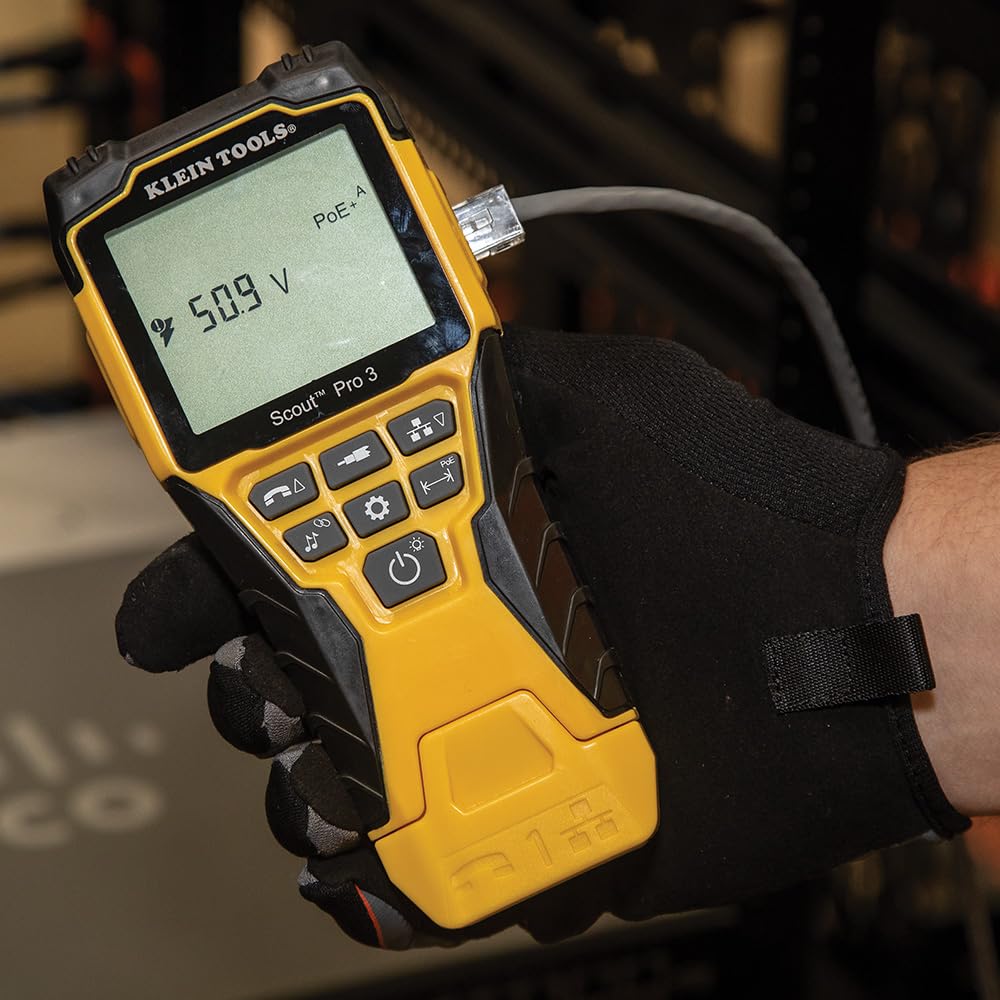 Buy now Klein Tools VDV501-853 Coaxial Cable Tester, Scout Pro 3 with Test-n-Map Remote, Includes Remotes #2 - #6, Tests Voice, Data and Video Cable at indiglob india