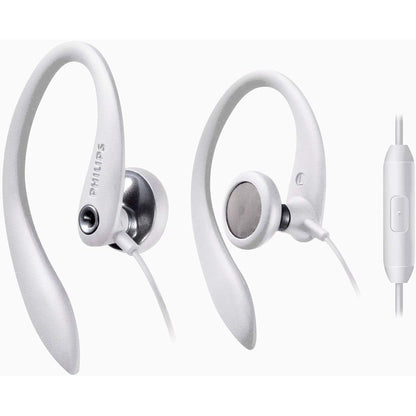 PHILIPS Over The Ear Sport Earbuds with Mic, Earphones for Sports, Running and Gym