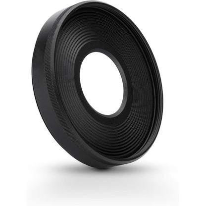 JJC Camera Lens Hood Shade for Canon EF-M 15-45mm f/3.5-6.3 is STM & RF-S 18-45mm f/4.5-6.3 is STM Lens on Canon EOS R100 R50 M50 M50 Mark II M5 M6 M6 Mark II M200 M100 Replaces Canon EW-53 Hood