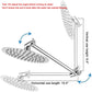 Buy now NearMoon Adjustable Shower Arm Universal Connection, Extension Arm, Adjust Angle to Upgrade Shower Experience, Easy to Install, Anti-leak (11 Inch, Chrome Finish) at indiglob india