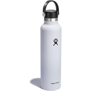 Hydro Flask Water Bottle - Insulated Stainless Steel - Non Spill, Leakproof in 24 Oz White