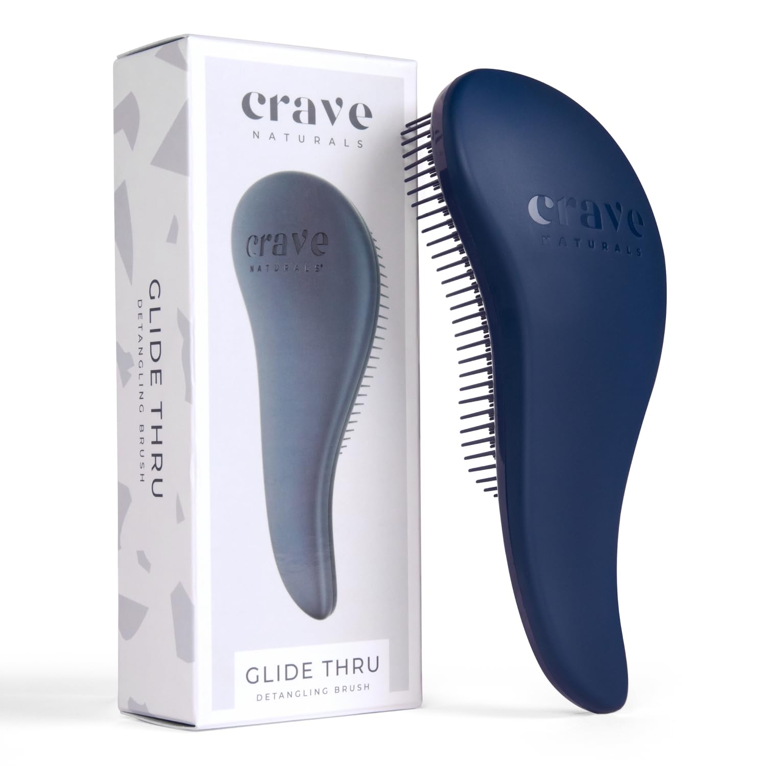 Buy now Crave Naturals Glide Thru Hair Brush - Detangler Brush for Curly, Straight, Wet or Dry Hair - Gentle Detangling Brushes for Adults, Kids, Toddlers - Hair Accessories for Women, 7.5x3" - Pink 1 Pack (Regular) Blue at indiglob india