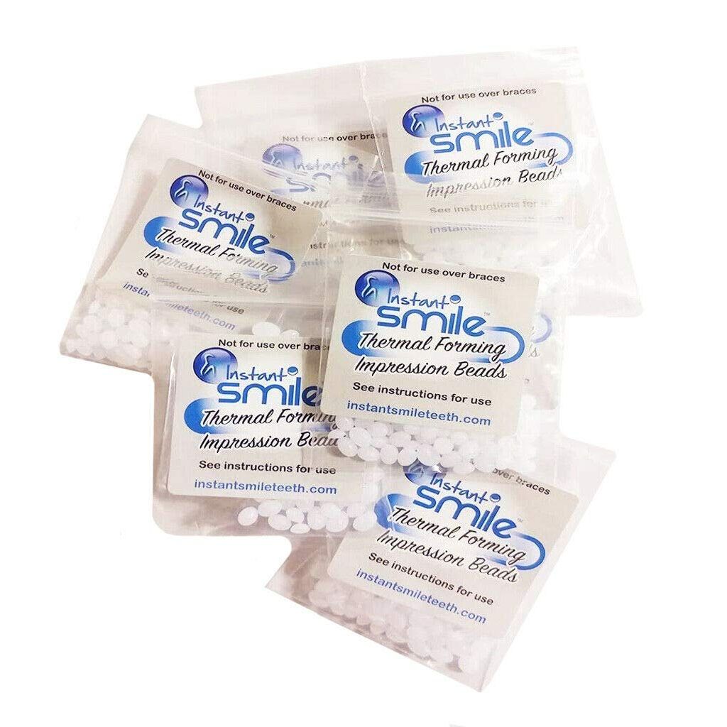 8 Packages of Instant Smile Billy Bob Replacement Thermal Adhesive Fitting Beads for Fake Teeth