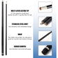 GSE Games & Sports Expert 58" 2-Piece Fiberglass Graphite Composite Billiard Pool Cue Sticks (Several Colors Available, Weight from 18oz, 19oz, 20oz, 21oz)