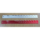 Aluminum Paint Stick Car Paint Proportional Measuring Scale Solvent Resistant Painting Mixing Tool Ruler (Ratio 2:1 4:1)