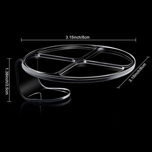 2 Pcs Acrylic Makeup Palette, Foundation Mixing Palette, Hand-held Makeup Spatula Nail Art Manicure Tray Clear Cosmetic Spatula for Beauty Salon Color Cream Mixing Foundation