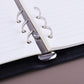 Antner A5 Binder 6 Ring Refillable Notebook Planner Cover for A5 Planner Inserts & Refill Paper, PU Leather Loose Leaf Personal Organizer Photocard Holder Budget Binder with Magnetic Buckle, Black