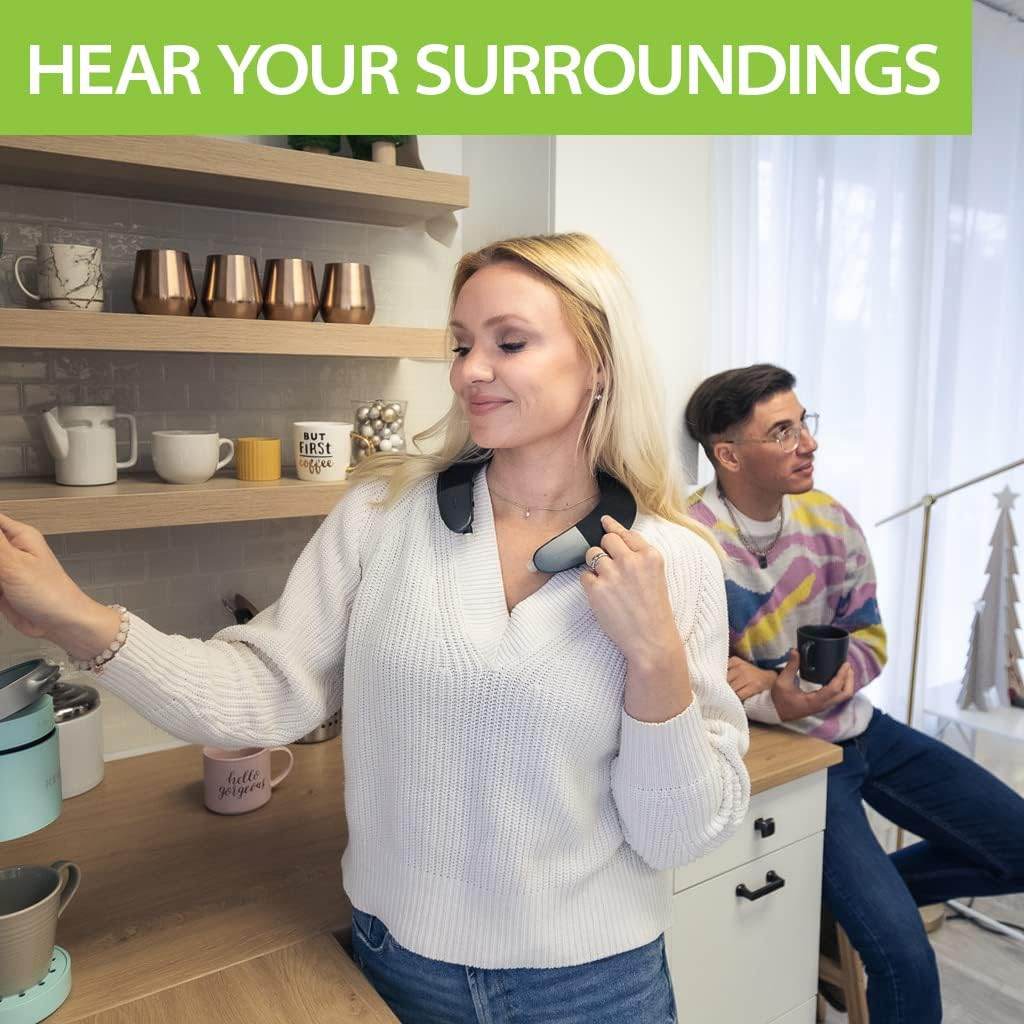 Avantree Torus Wearable Wireless Neck Speaker, Bluetooth 5.0, aptX HD, Low Latency, Personal Neckband Speakers with Retractable Earbuds, Superb Audio Quality, 3D Surround Stereo for Music TV (NB05) - My Store