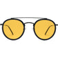 SOJOS Retro Vintage Round Polarized Sunglasses for Women Men Small Double Bridge Circle Sunnies SJ1104