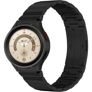 LDFAS Compatible for Samsung Galaxy Watch 7/6 Classic 43mm 47mm/5 Pro 45mm Bands, 20mm Titanium Metal Watch Strap with Curved Buckle Compatible for Samsung Galaxy Watch FE/6/5/4 40mm/44mm Band