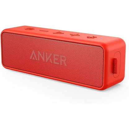 Anker Soundcore 2 Portable Bluetooth Speaker with Stereo Sound, Bluetooth 5, Bassup, IPX7 Waterproof, 24-Hour Playtime, Wireless Stereo Pairing, Speaker for Home, Outdoors, Travel