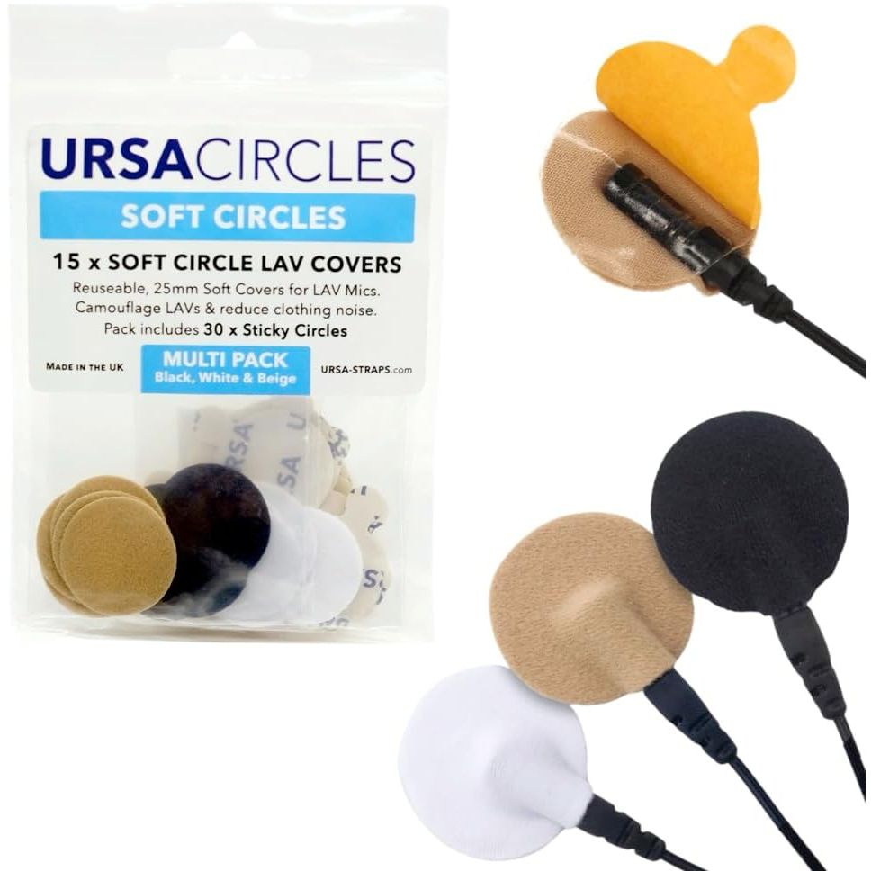 Buy now URSA Soft Circles: Reusable Soft Covers That Provide a Shield Against the Wind and Camouflage for Lavalier Mics. (15x Soft Circles + 30x Stickies, MultiPack) at indiglob india