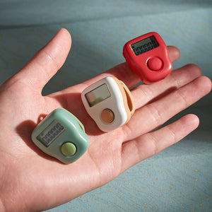 Rechargeable Silent Finger Counter 6 Channels Digital Tasbih Tally Clicker with LED for Prayer Knitting Sports Gift