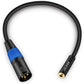 3.5mm Female to XLR Male Stereo Audio Adapter Cable, 1/8 inch Mini Jack Female to XLR Male Adapter Cable, 1 Feet