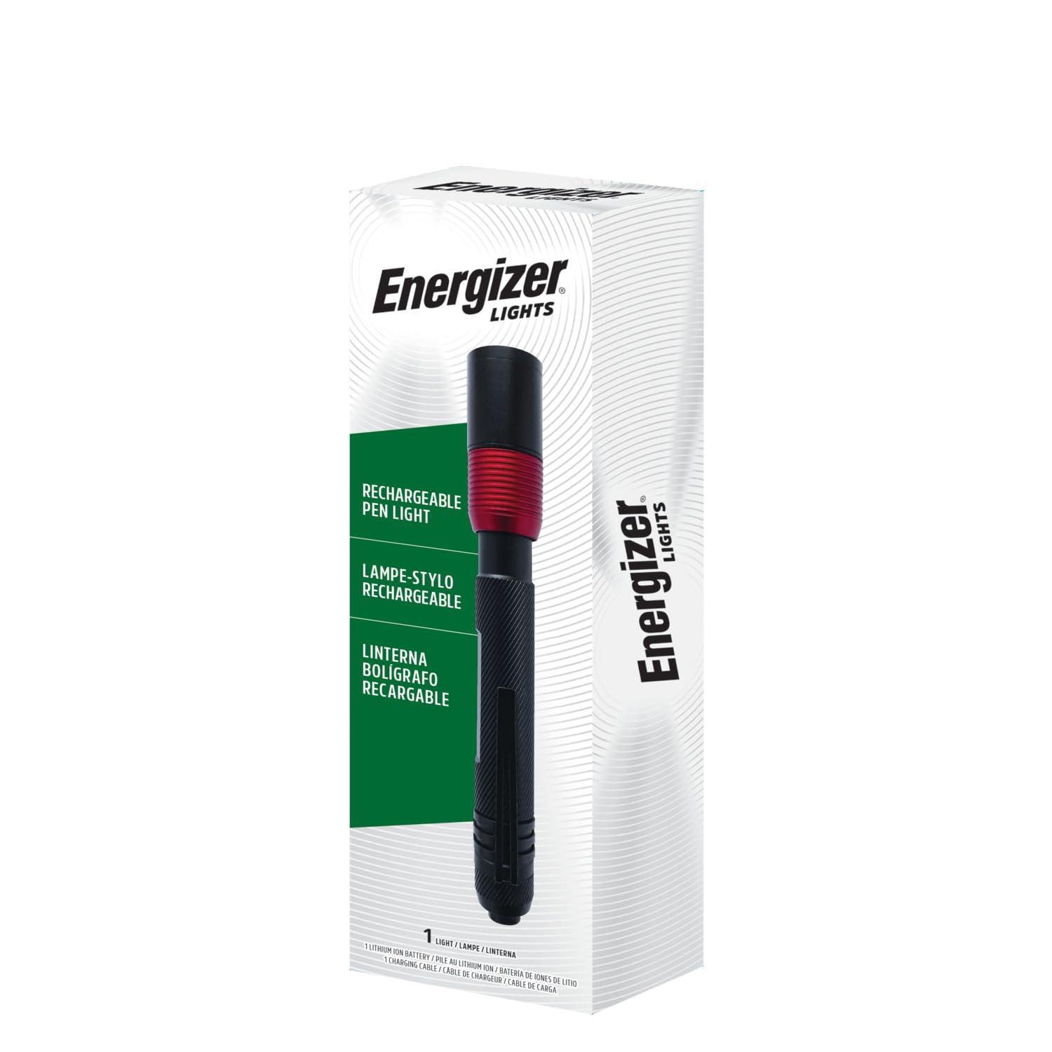 Buy now Energizer X-400 Pen light Flashlight Rechargeable, Bright Penlight IPX4 Water-Resistant, Lightweight and Durable, Rechargeable Flashlight, USB Charging Cable Included at indiglob india