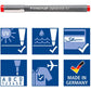 STAEDTLER 30805-SSB6 Pigment Liner Pens - Assorted Colours, 0.5 mm (Set of 6)