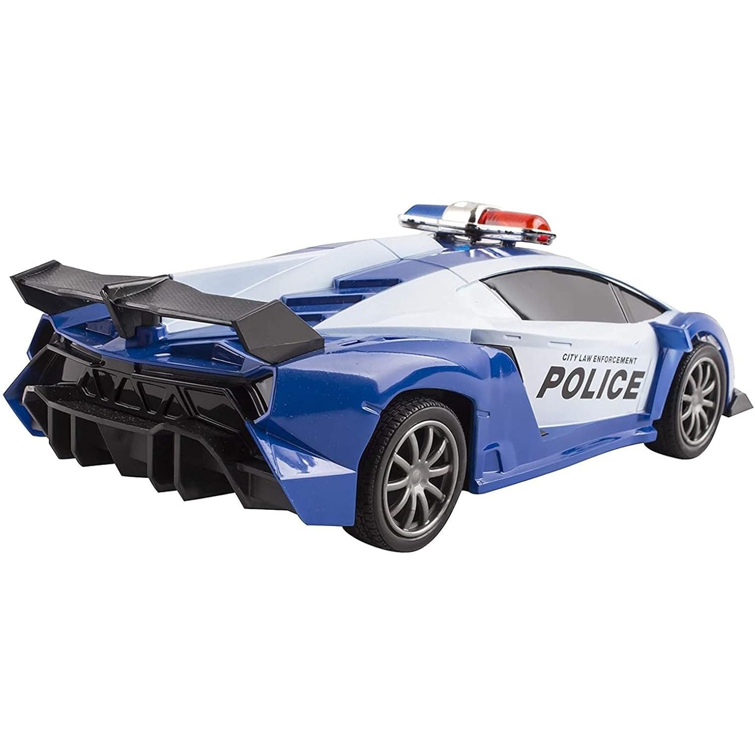 Buy now Vokodo Police RC Toy Super Exotic Large Remote Control Sports Car with Working Headlights and Police Lights (Blue) at indiglob india