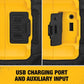 Buy now DEWALT 20V MAX Bluetooth Speaker, 100 ft Range, Durable for Jobsites, Phone Holder Included, Lasts 8-10 Hours with Single Charge (DCR010) at indiglob india