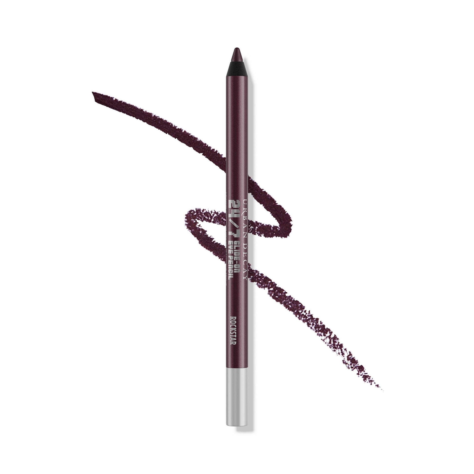 Buy now Urban Decay 24/7 Glide-On Waterproof Eyeliner Pencil - Smudge-Proof, Long-Lasting, Transfer-Proof, Up to 16HR Wear, Smooth No-Tug Formula, Hydrating Color Liner With Vitamin E & Jojoba Oil - 0.04 oz Rockstar (matte dark purple) at indiglob india