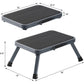 Buy now Ollieroo Metal Folding Step Stool, Wide One Step Stool with Non Slip Rubber Platform, 7 inch One Step Ladder, Max Load 330 lbs for Adults Kids, Portable Foot Stool for Kitchen Bedroom（Grey） at indiglob india