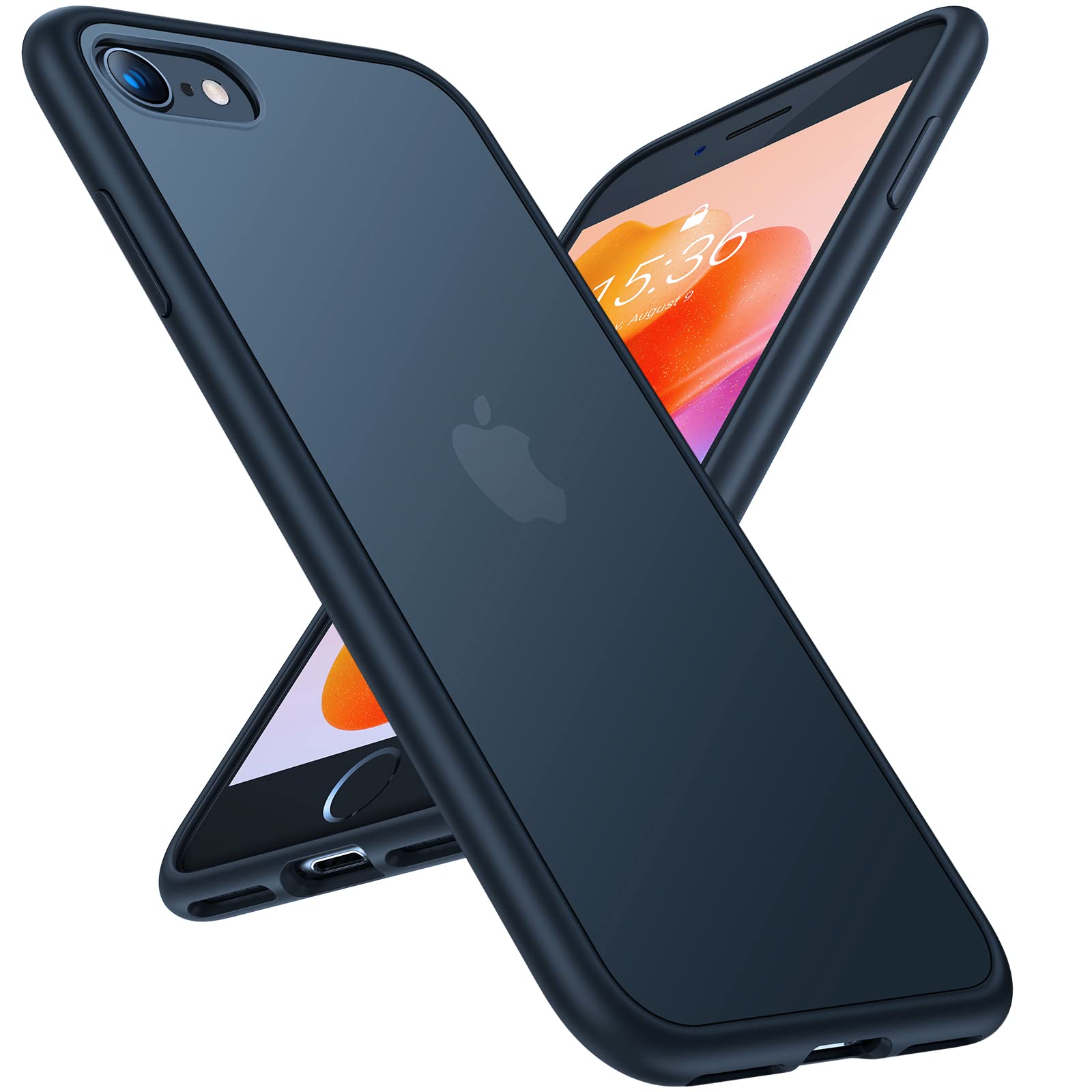 Buy now TORRAS Tough Shockproof for iPhone 13 Pro Case, [Military-Grade Drop Tested] Ultra-Durable Matte Hard PC Back with Soft Silicone Edge Slim Protective for iPhone 13 Pro Phone Case,Translucent Black at indiglob india
