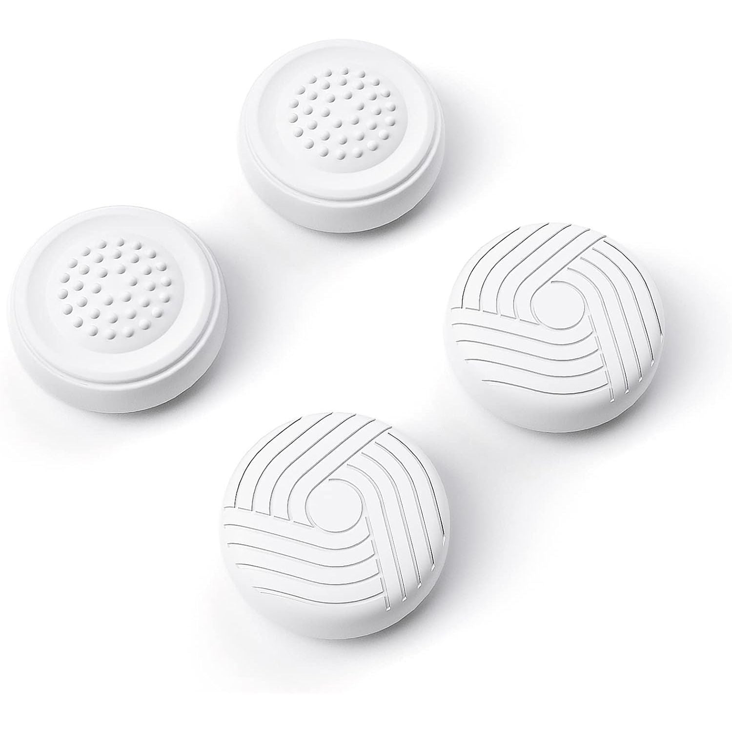 Buy now PlayVital Thumb Grip Caps for Steam Deck LCD, Silicone Thumbsticks Grips Joystick Caps for Steam Deck OLED - Raised Dots & Studded Design Samurai & Guardian Edition White at indiglob india