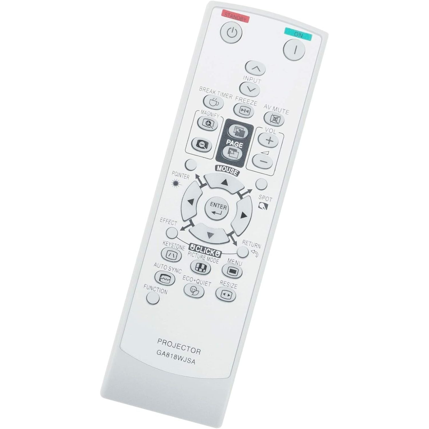 Buy now WINFLIKE GA818WJSA Replacement Remote Control fit for Sharp MUTIMEDIA Projector XR-55S XR-55X XR-50S Notevision XR-55X at indiglob india