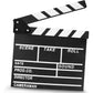 12"x11" Movie Film Clap Board Wooden Movie Clapboard Film Clapper Board (Black)