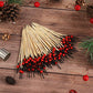 Buy now OOTSR 100 Pieces Cocktail Picks, 4.7 inch Red Fruit Toothpicks Sandwich Cocktail Picks for Wedding Party Appetizer Drink Martini Food Supplies Birthday Cake Party Snack Decorative at indiglob india