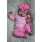 Pinky Reborn Reborn Baby Dolls 20 Inch Realistic Sleeping Doll Silicone Reborn Toddler Handmade Doll Set