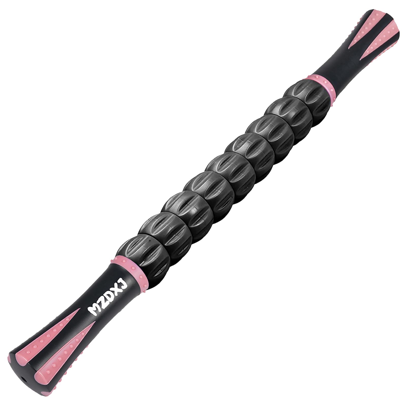 Buy now Muscle Roller Massage Roller Stick- Deep Tissue Fascia Blaster for Myofascial Pain Relief, Lymphatic Drainage & Body Sculpting, Handheld Physical Therapy & Recovery Tool (Black White-24 inch) Pink Black 18 Inch at indiglob india