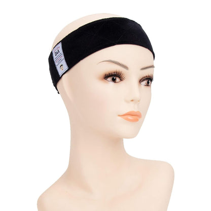 GEX Wig Grip Band with Adjustable Elastic Closure Flexible Velvet No Slip Wig grip Headbands Cap for Wigs(Black)