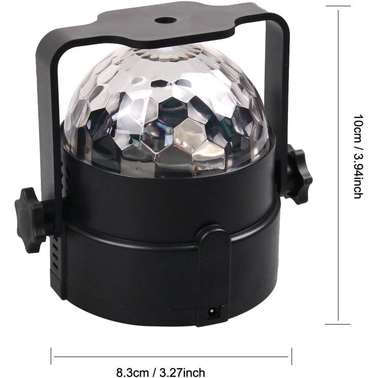 Buy now Party Lights,Sound Activated Magic Disco Lights with Remote Control Mini Disco Ball Dance DJ Lighting 7 Colors Mode RGB Strobe Lights for Party Home Room Kids Xmas Bar Club Show at indiglob india