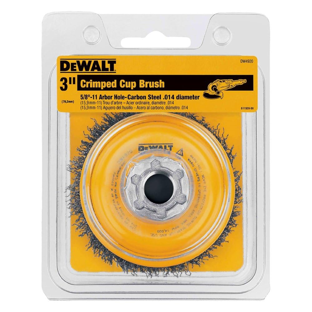 Buy now DeWalt Accessories DW4910 3x5/8-11 Knot Cup Brush at indiglob india