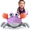 control future Crawling Crab Baby Toy - Infant Tummy Time Toys 3 4 5 6 7 8 9 10 11 12 Babies Boy 3-6 6-12 Learning Crawl 9-12 12-18 Walking Toddler 36 Months Old Music Development 1st Birthday Gifts - Purple
