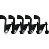 Jumbo Hinge Pin Door Stop Wall Protector with Rubber Tip, Design House Satin Nickel Adjustable Door Stoppers,181834, 5 Count (Pack of 1) - Matte Black