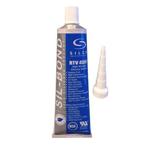 Silicone RTV 4500 Food Contact Safe High Strength Silicone Sealant, Clear (2.8 FL. Ounce)