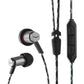 V-MODA Forza Metallo in-Ear Headphones with 3-Button Remote & Microphone - Apple Devices, Gunmetal Black