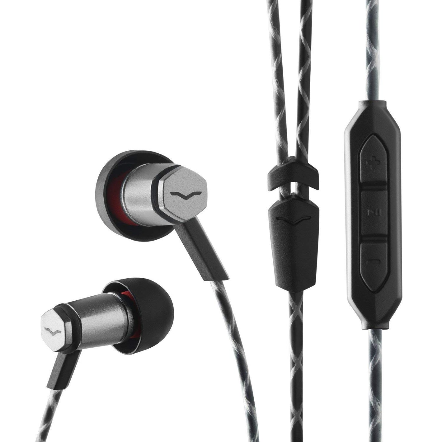 Buy now V-Moda Forza Metallo in-Ear Headphones with 3-Button Remote & Microphone - Apple Devices, Gunmetal Black at indiglob india