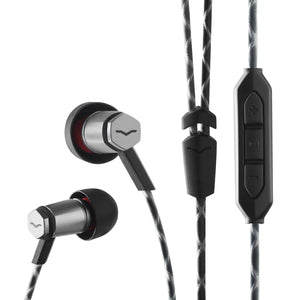 Buy now V-Moda Forza Metallo in-Ear Headphones with 3-Button Remote & Microphone - Apple Devices, Gunmetal Black at indiglob india