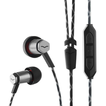Buy now V-Moda Forza Metallo in-Ear Headphones with 3-Button Remote & Microphone - Apple Devices, Gunmetal Black at indiglob india