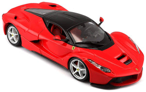 Buy now Bburago Ferrari Race and Play LaFerrari 1/24 Scale Diecast Model Vehicle Red at indiglob india