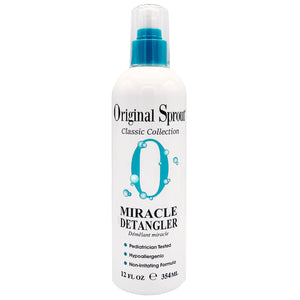 Original Sprout Miracle Detangler Spray, Lightweight Non-Greasy Leave-In Conditioner Spray for All Hair Types, Smooths, Softens & Detangles, Vegan, Cruelty-Free, Safe for Kids & Adults, 12 fl oz